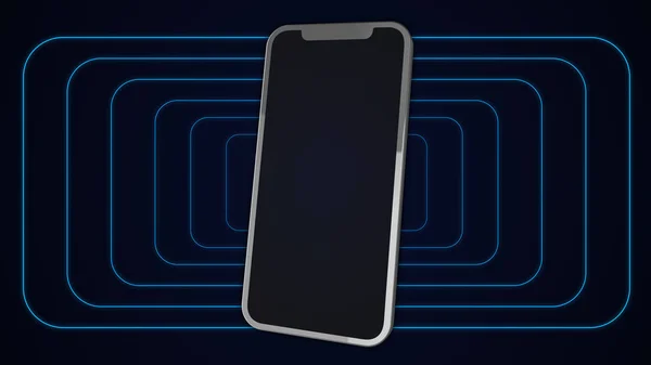 現代のスマートフォンのカラーデジタル背景 — ストック写真