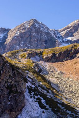 Dağlarda manzara var. Arkhyz. Kafkasya Dağları. Rusya.