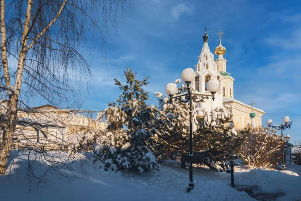 Город Владимир Зимний День Церковь Святого Георгия — стоковое фото
