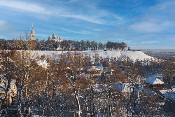 Vladimir City Winter Day View Assumption Cathedral — Stock Photo, Image