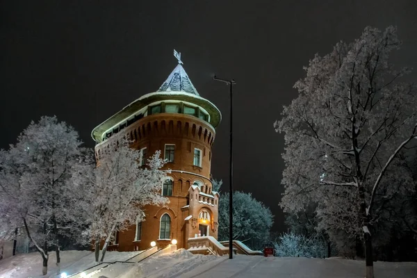 冬の夜のウラジミール市 — ストック写真