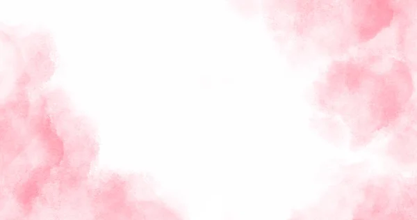 Abstract Horizontale Aquarelachtergrond Roze Kleur Lege Ruimte Achtergrond Illustratie — Stockfoto