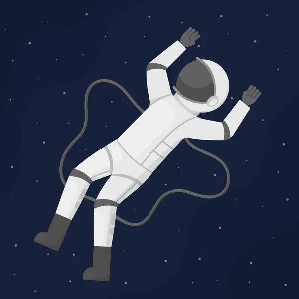 Vector Illustration Space Suit Astronaut Space Astronaut Modern Spacesuit Space — Stock Vector