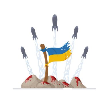Rusya ve Ukrayna arasındaki savaş 2022. Rus birliklerince Ukrayna topraklarının işgalinin temsili. Savaş yok. Dur warinukraine.