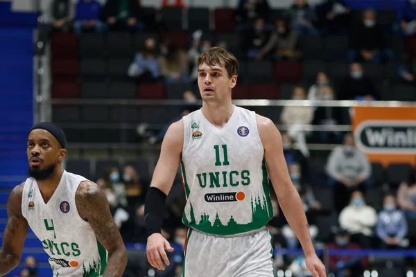 Mario Hezonja Unics Től Vtb United League Kosárlabda Mérkőzésén Zenit — Stock Fotó