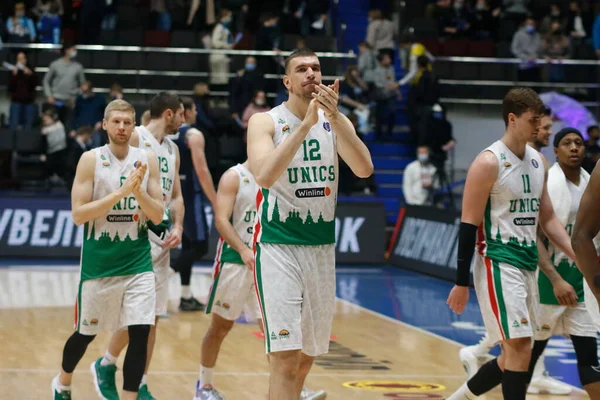 Artem Klimenko Unics Visto Acción Durante Partido Baloncesto Liga Unida — Foto de Stock