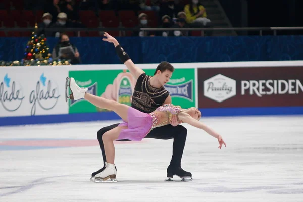 Saint Petersburg Russia December 2021 Russian Nationals 2022 Figure Skating — Stockfoto