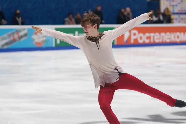 ロシア サンクトペテルブルク 2021年12月24日 ロシア国民2022年フィギュアスケート 男子フリースケート マーク コンドラティーク — ストック写真