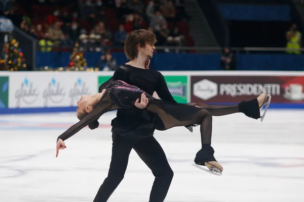 São Petersburgo Rússia Dezembro 2021 Russian Nationals 2022 Figure Skating — Fotografia de Stock