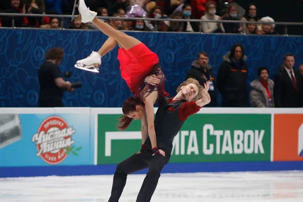 Sankt Petersburg Russland Dezember 2021 Russische Meisterschaft 2022 Eiskunstlauf Eistanz — Stockfoto