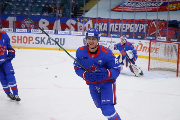San Petersburgo Rusia Diciembre 2021 Hockey Khl 2021 Ska Spartak — Foto de Stock
