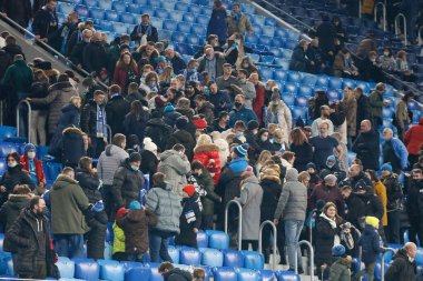 Saint Petersburg, Rusya - 03 Aralık 2021: Futbol. Rusya Premier Ligi 2021-2022. Zenit Futbol Kulübü - Rostov. Hayranlar