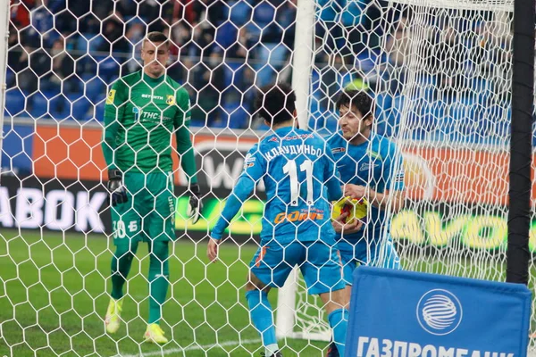 São Petersburgo Rússia Dezembro 2021 Futebol Premier League2021 2022 Zenit — Fotografia de Stock