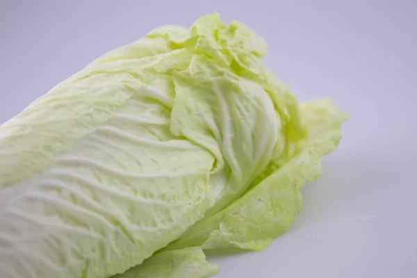 Close Chinese Cabbage White Background — Stock Photo, Image