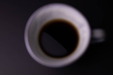 Siyah Arkaplanda Siyah Kahve 'yi kapat