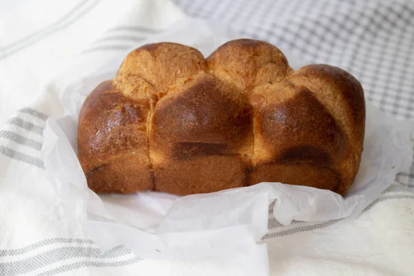 Čerstvé Trouby Domácí Tradiční Francouzský Chléb — Stock fotografie
