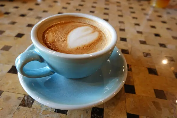 Coffee Break Cup Hot Latte Afternoon — ストック写真
