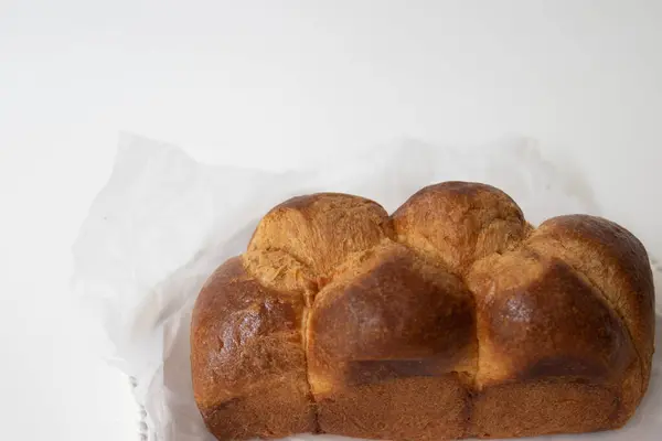 Brioche Fresco Forno Pão Francês Tradicional Caseiro — Fotografia de Stock