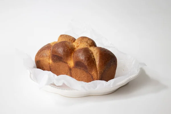 Brioche Fresh Oven Homemade Traditional French Bread — Fotografia de Stock