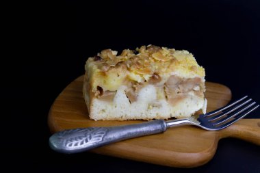 Delicious Dessert , Apple Crumble , served for coffee time or Tea time