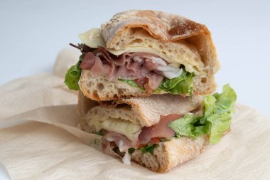 Ciabatta Bread with Black Forest Ham