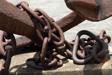 Denizcilik antika çapa ve zinciri