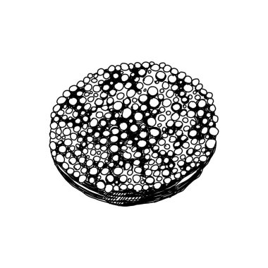 Çikolata jazzileri, retro el çizimi vektör çizimleri. Tatlı tatlı, şeker tepesine serpiştirilmiş şekerlemeler, beyaz arka planda izole edilmiş eski model oymalar..