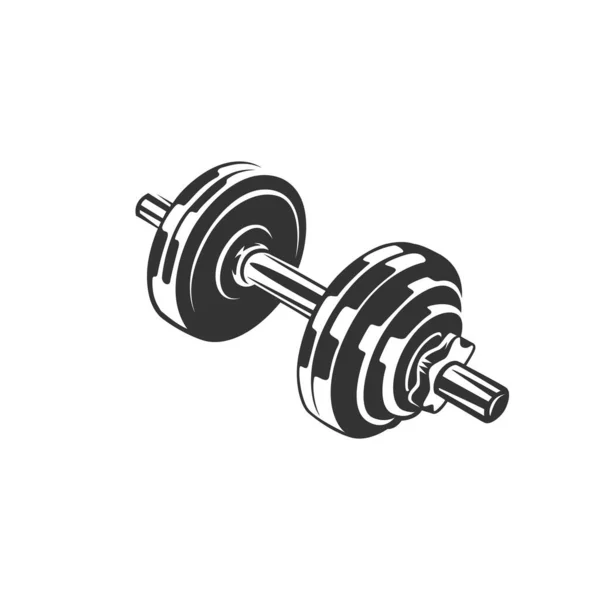 Illustrazione Dumbbell Sfondo Bianco Illustrazioni Fitness Sollevamento Pesi — Foto Stock