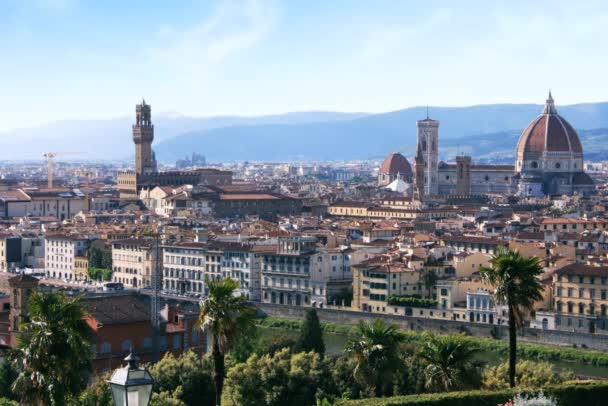 Firenze Olaszország Időeltolódás — Stock videók