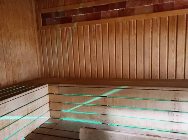 Sauna Com Quente Vapor — Fotografia de Stock