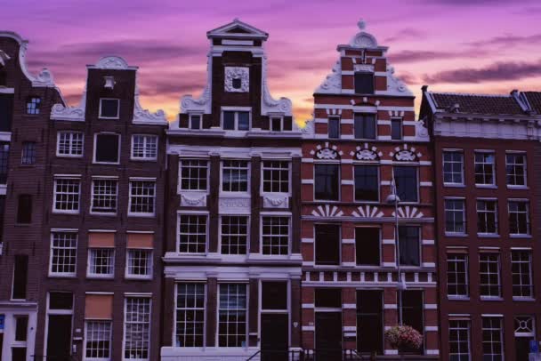 Amsterdã Cronologia Cidade — Vídeo de Stock