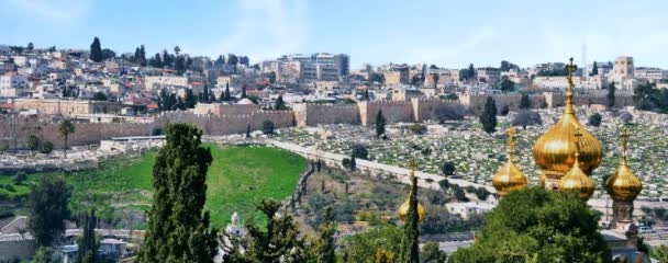 Časová Prodleva Jeruzaléma Izraeli — Stock video