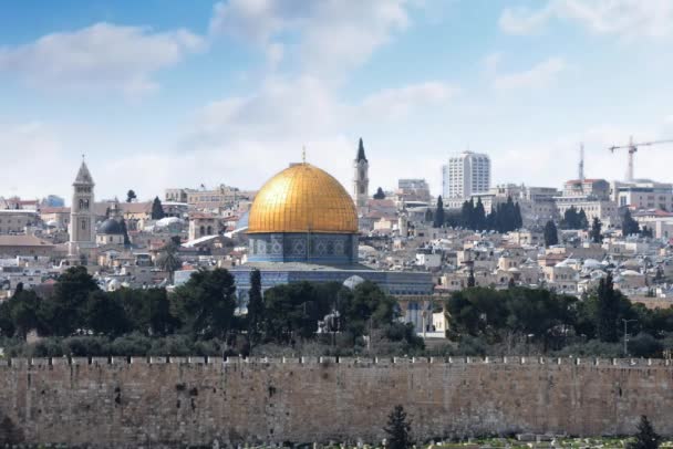 Time Lapse Jerusalim Israele — Video Stock