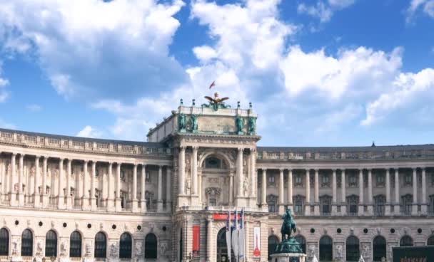 Hofburg Antiguo Palacio Imperial Principal Dinastía Habsburgo Viena Austria — Vídeos de Stock