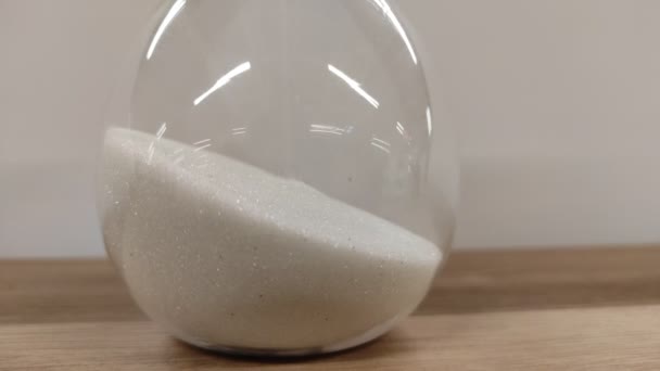 Sanded Glass Sand Timer – Stock-video