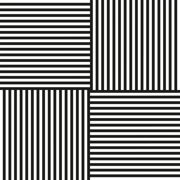Doğrudan siyah ve beyaz çizgiler — Stok Vektör