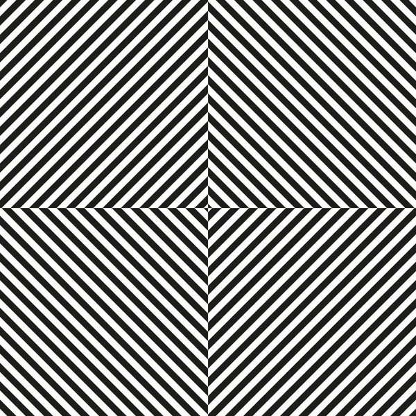 Quadrato diagonale bianco e nero. — Vettoriale Stock