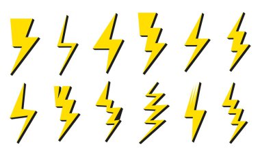 Gölge vektörlü aydınlatma simgesi düz tasarımı