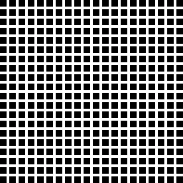작은 사각형 이 있는 기하학적 패턴을 추상화하 세요. 흑백의 색 벡터 — 스톡 벡터