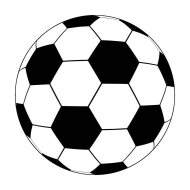 Football icon. soccerball isolated on white background. vector clipart