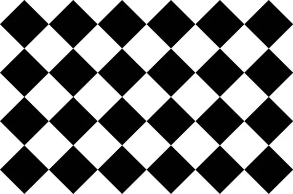 Плитка діагональних чорно-білих квадратів безшовний візерунок — стоковий вектор
