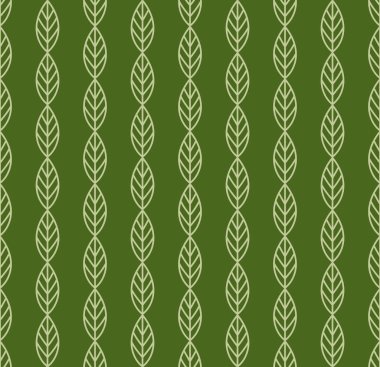 Kusursuz yeşil Yunan yaprakları zeytin dalı deseni tasarımı