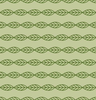 Kusursuz yeşil Yunan yaprakları zeytin dalı deseni tasarımı