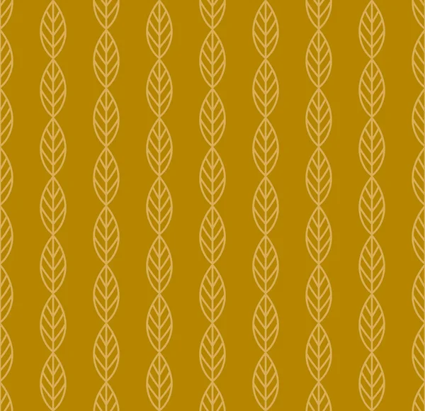 Feuilles grecques dorées sans couture motif de branche d'olive — Image vectorielle