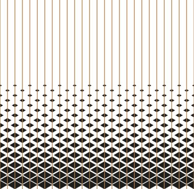 Soyut geometrik üçgen tasarım yarım ton vektör deseni