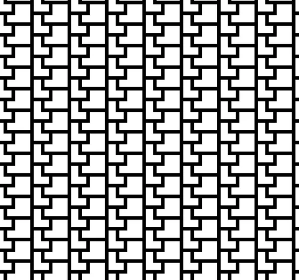 Modello vettoriale senza soluzione di continuità con strisce, linee. Astratto sfondo reticolato geometrico. — Vettoriale Stock