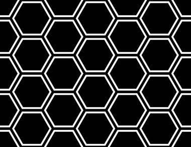 Kusursuz bal peteği deseni. Vektör arkaplan altıgen ızgarası