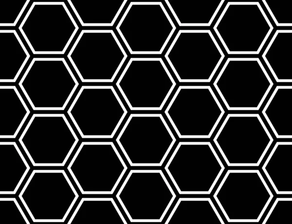 Padrão de favo de mel sem costura. Fundo vetorial grade hexagonal — Vetor de Stock