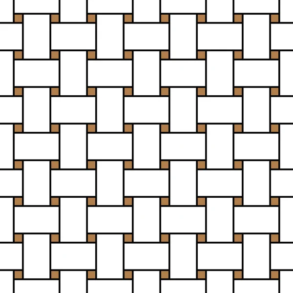Geometrische naadloze patroon met verstrengelde banden. Papier inpakken. Tillen. Abstracte achtergrond — Stockvector