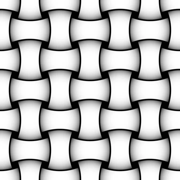 Geometrische Naadloze Patroon Met Verstrengelde Banden Papier Inpakken Tillen Abstracte — Stockvector